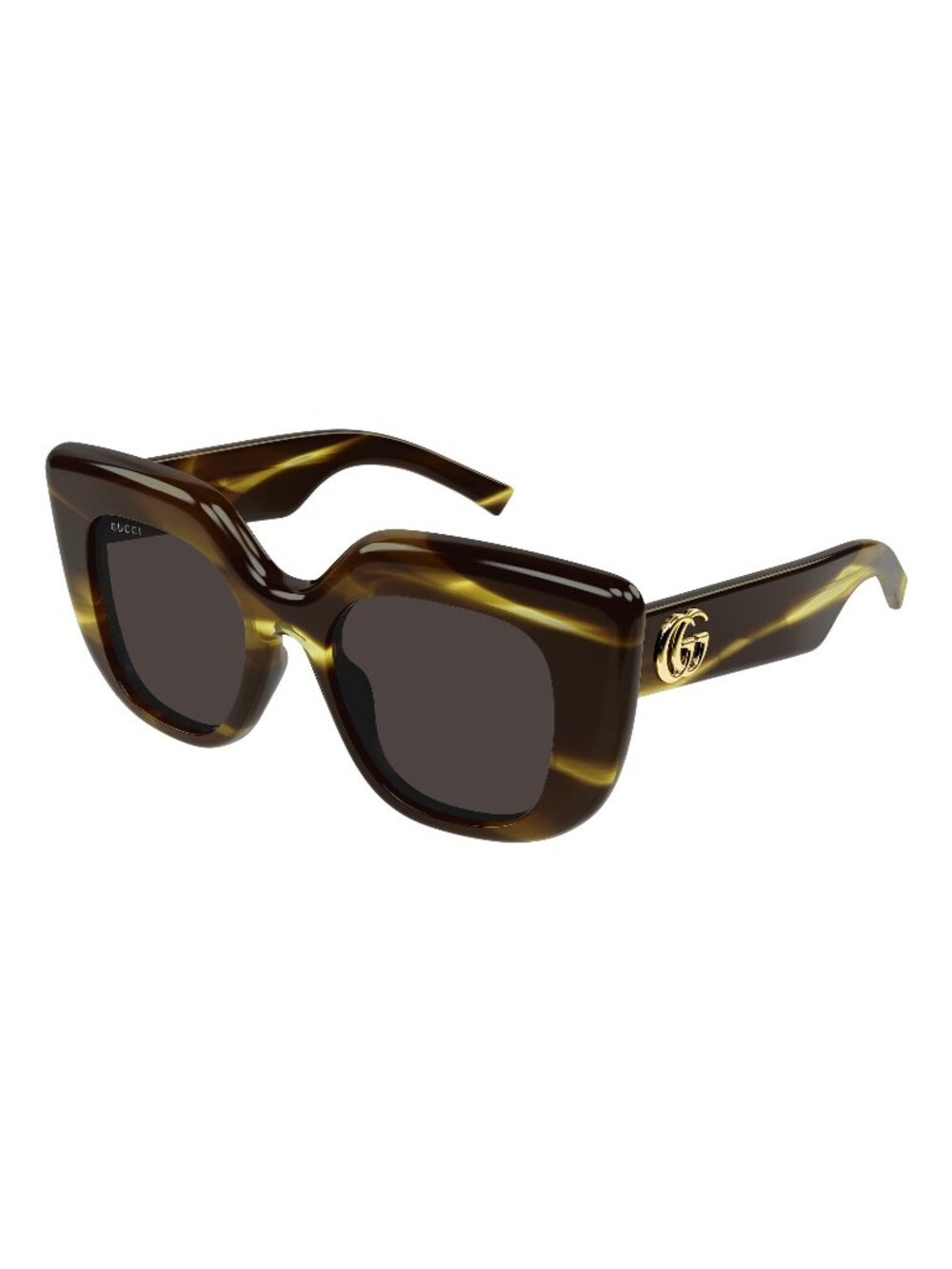 New Gucci Women's Sunglasses Havana Grey Lens Acetate Frame GG2030S 003 50